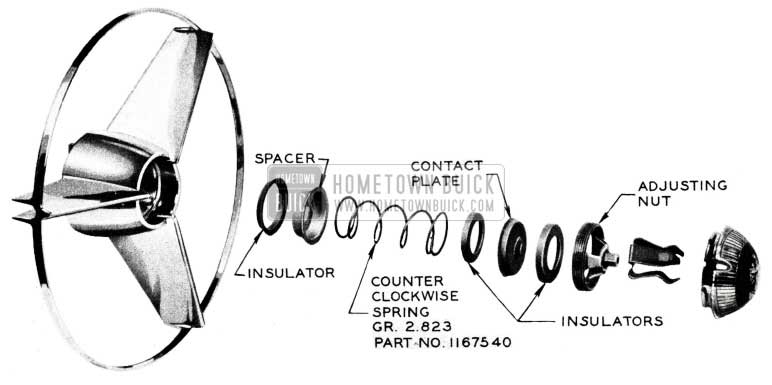 1955 Buick Horn Ring Assembly