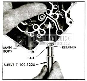 1955 Buick lnstallation of Intake Check Ball and Retainer