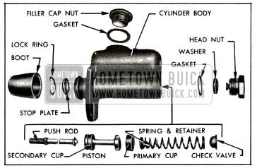 1955 Buick Master Cylinder-Disassembled