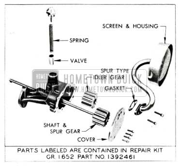 1955 Buick Oil Pump Gear Parts