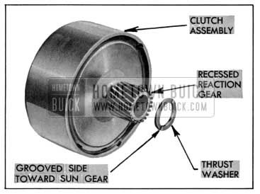 1955 Buick Recessed Reaction Gear and New Thrust Washer