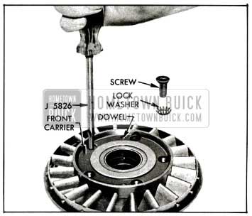 1955 Buick Removing Front Carrier Screws