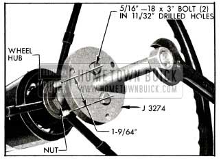 1955 Buick Removing Steering Wheel with Puller J 3274