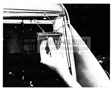 1955 Buick Window Door Hinge Pillar Measurement
