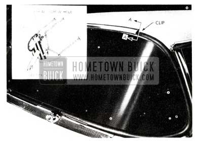 1955 Buick Windshield Upper Reveal Molding