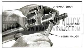 1956 Buick Checking End Play of Pitman Shaft Adjusting Screw