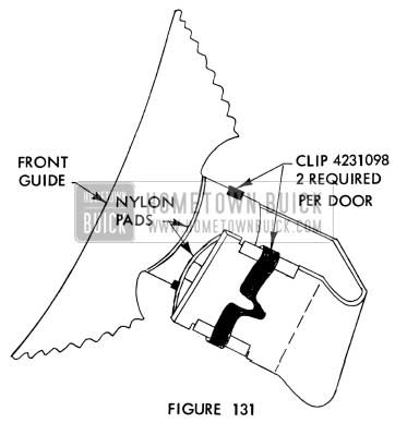 1956 Buick Clip for Window Guide Pad