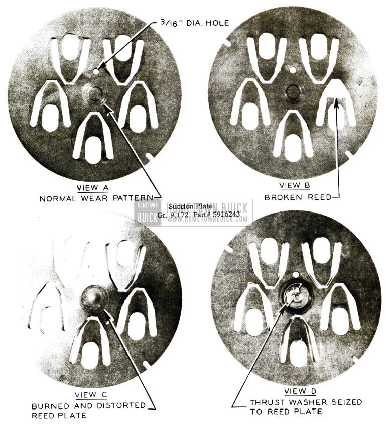 1956 Buick Compressor Suction Plate