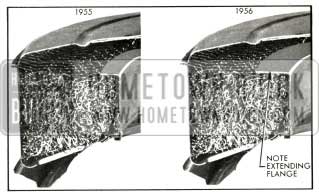 1956 Buick Cross Section Comparison of 1955 and 1956 Air Cleaners