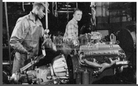 1956 Buick Dynaflow Engine Coupled
