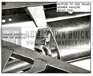 1956 Buick Front of Muffler and Hanger