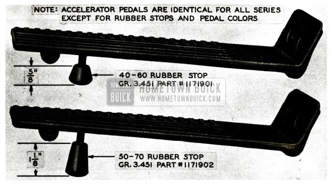 1956 Buick Gas Pedals