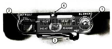 1956 Buick Heater and Defroster Controls