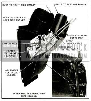 1956 Buick Inner Heater and Defroster Core Housing