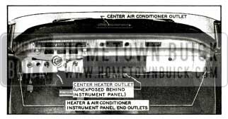 1956 Buick Instrument Panel Air Outlets