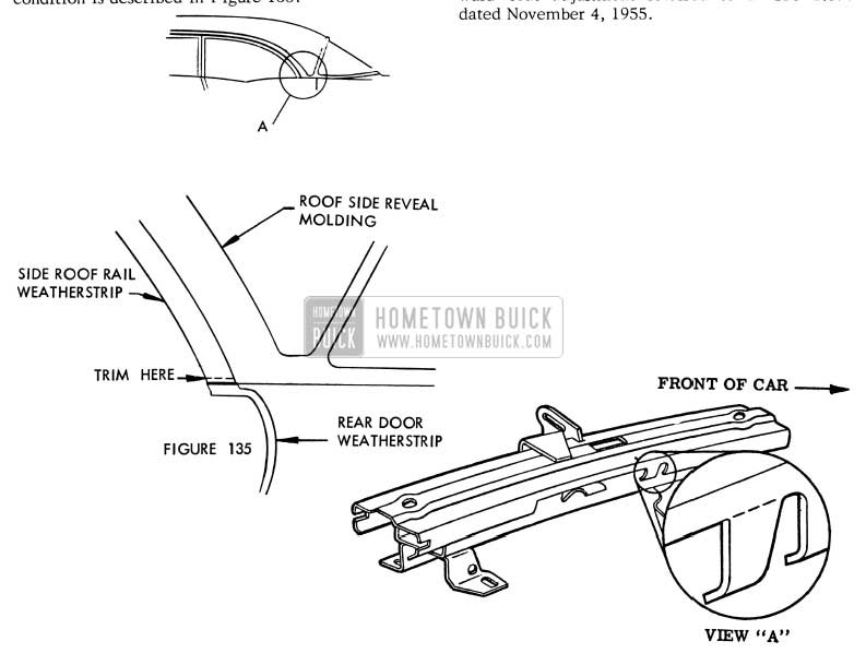 1956 Buick Interference between Weatherstrips