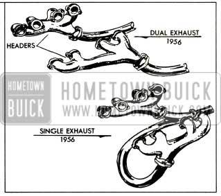 1956 Buick New Dual and Single Exhaust Systems