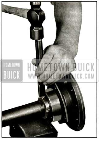 1956 Buick Removing Rear Wheel Bearing Retaining Ring
