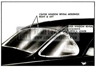 1957 Buick Back Window Reveal Moldings