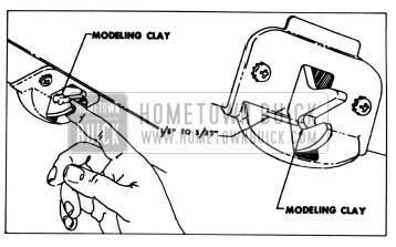 1957 Buick Checking Lid Lock Engagement