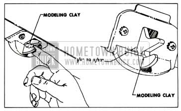 1957 Buick Checking Lock and Striker Engagement