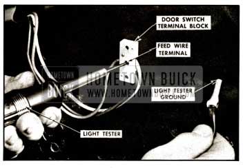 1957 Buick Checking Switch Feed Terminal