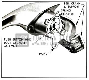 1957 Buick Front Door Outside Handle Assembly-Four-Door Bodies