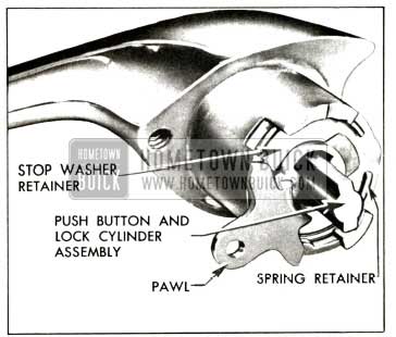 1957 Buick Front Door Outside Handle Assembly-Two-Door Models