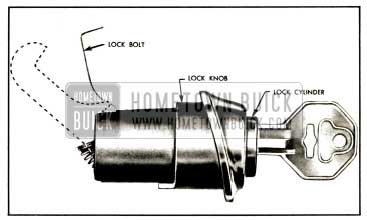 1957 Buick Instrument Panel Compartment Door Lock Cylinder Removal