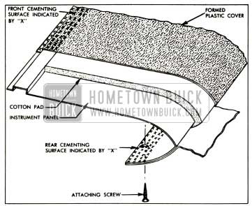 1957 Buick Instrument Panel Upper Cover Installation