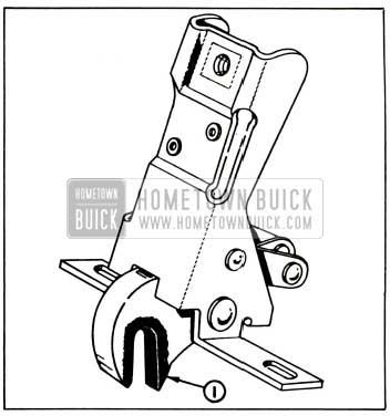 1957 Buick Lubrication of Rear Compartment Lid Lock Bolt