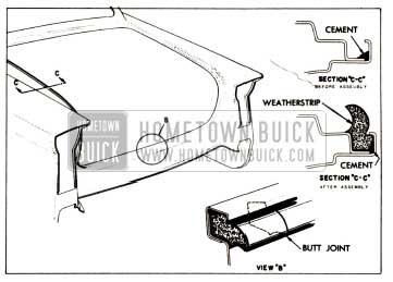 1957 Buick Rear Compartment Weatherstrip