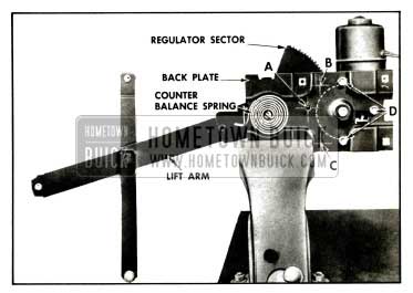 1957 Buick Rear Door Window Electric Regulator Assembly