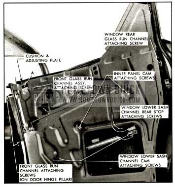 1957 Buick Rear Door Window Removal and Adjustments