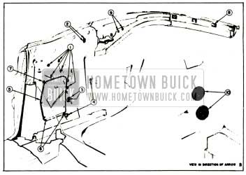 1957 Buick Rear Quarter Inner Panel Sealing-Convertibles Illustration