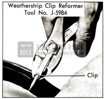 1957 Buick Weatherstrip Clip Reforming Tool