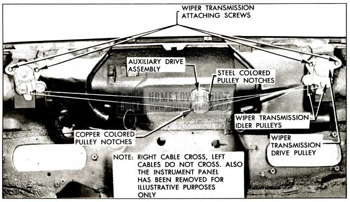 1957 Buick Wiper Transmission and Auxiliary Drive Installation