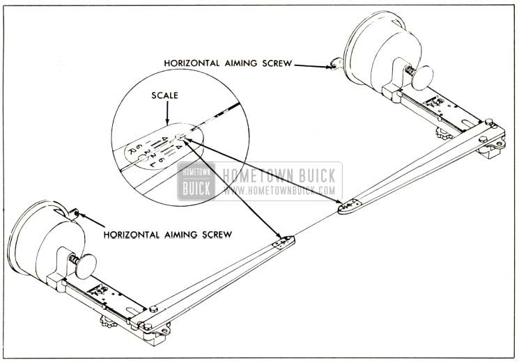 1958 Buick Adjusting Horizontal Aim