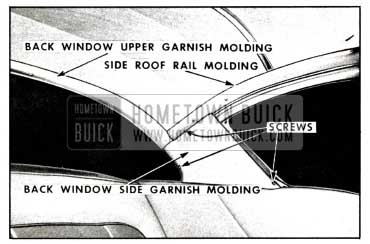 1958 Buick Back Window Garnish Molding