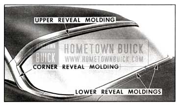 1958 Buick Back Window Reveal Molding Series 40-60