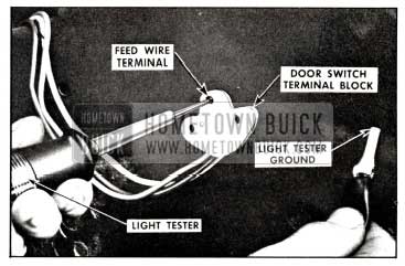 1958 Buick Checking Switch Feed Terminal