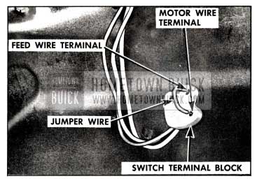 1958 Buick Checking Switch Terminal Block