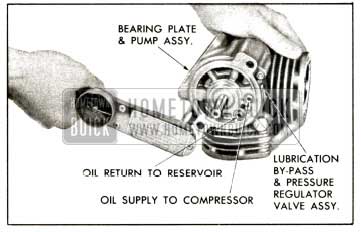 1958 Buick Compressor - Install Bearing Plato and Pump Assembly