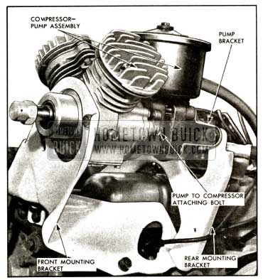 1958 Buick Compressor-Pump Assembly Mounting