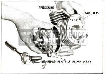 1958 Buick Compressor - Remove Bearing Plate and Pump Assembly