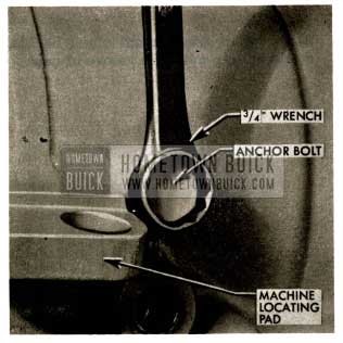 1958 Buick Flight Pitch Dynaflow Install Outer Anchor Bolt