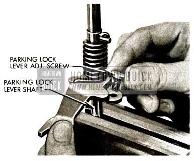 1958 Buick Flight Pitch Dynaflow Install Parking Lock Lever Adjusting Screw