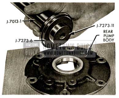 1958 Buick Flight Pitch Dynaflow Install Rear Pump Body Bushing
