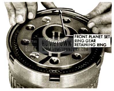 1958 Buick Flight Pitch Dynaflow Install Ring Gear Retaining Ring