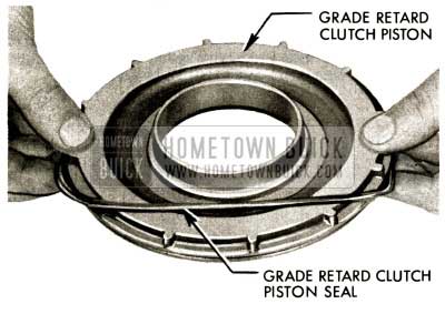 1958 Buick Flight Pitch Dynaflow Install Rubber Sealing Ring on Grade Retard Piston